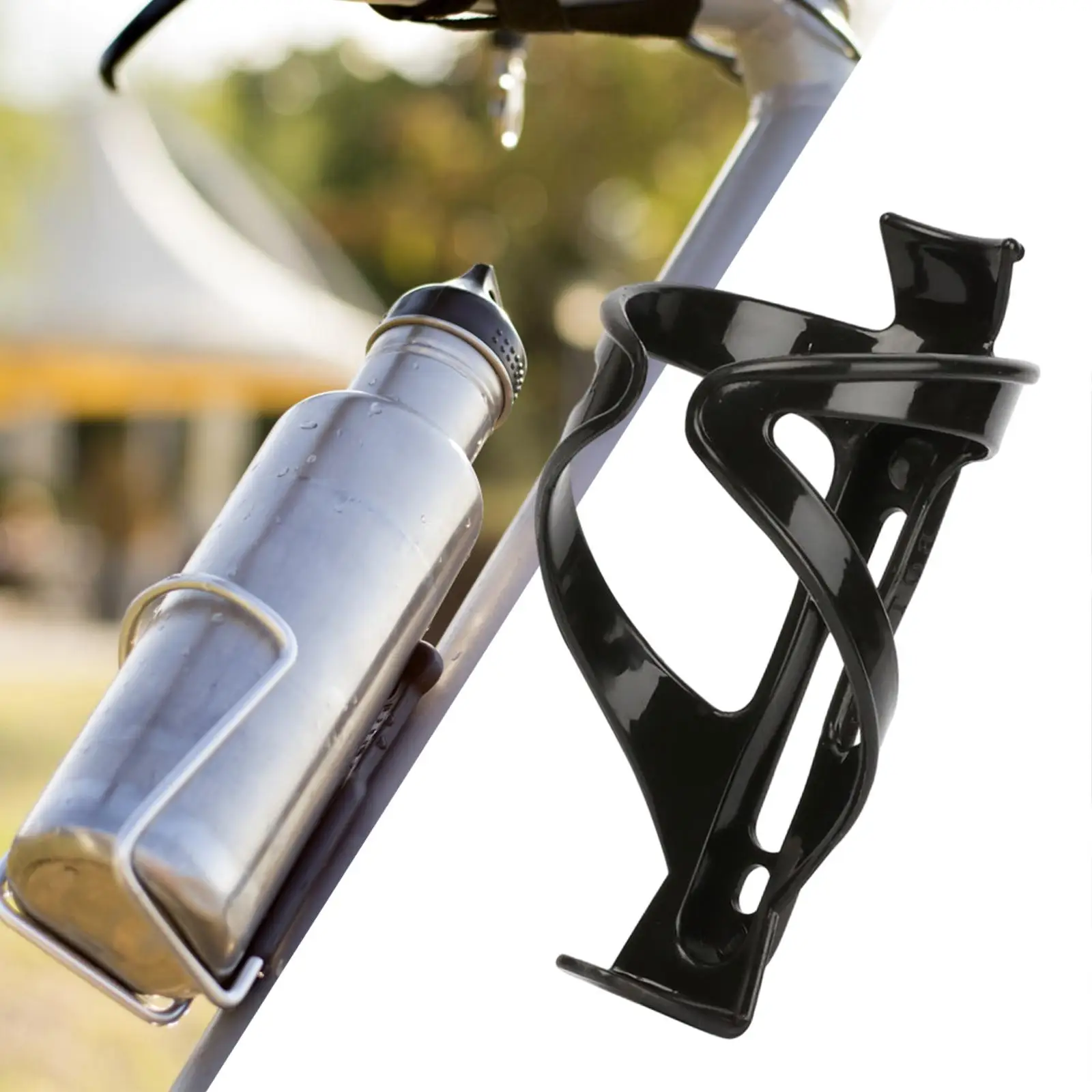 Держатель для велосипедной бутылки с водой, прочный черный держатель, Универсальная клетка для велосипедной бутылки