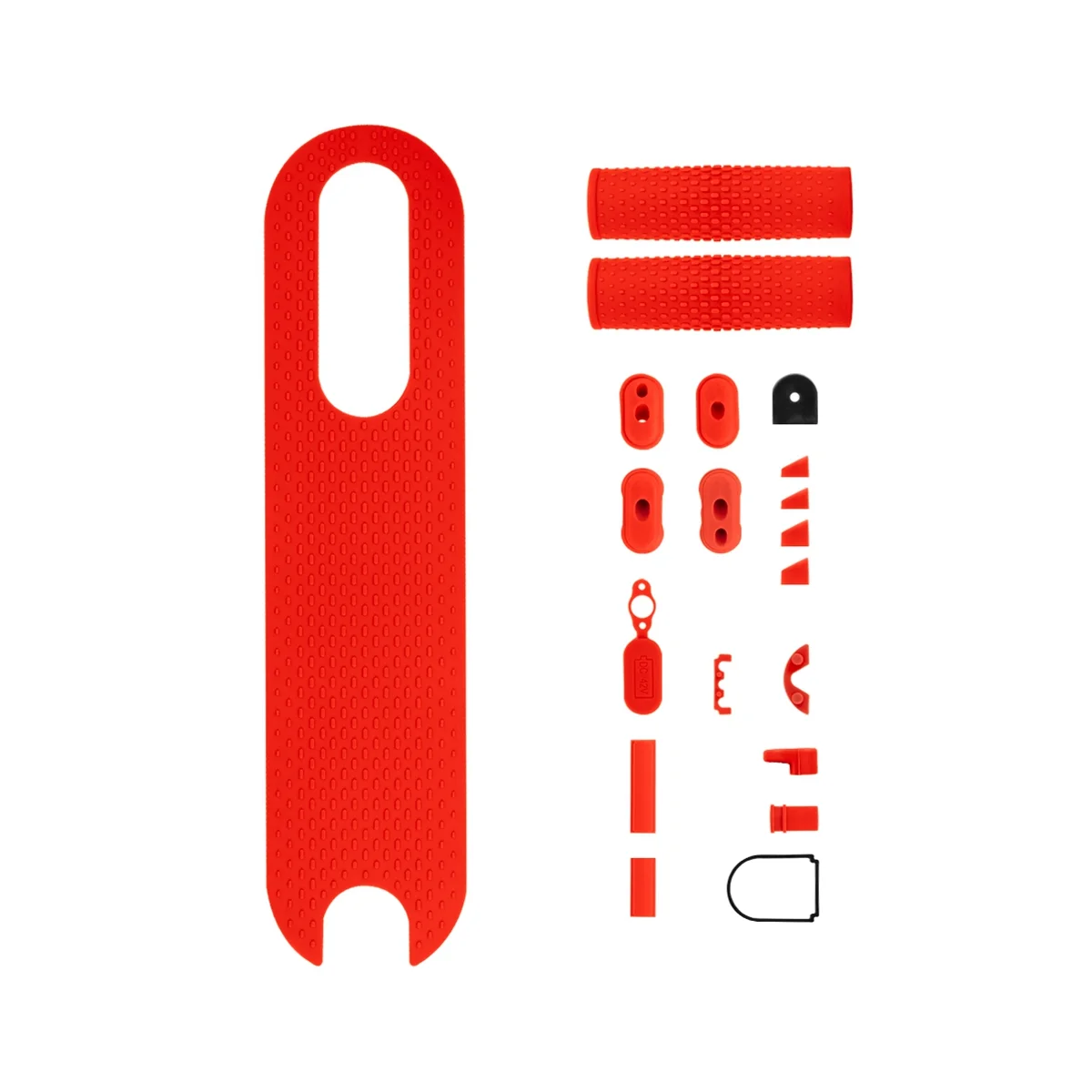 Порт зарядки Резиновый пылезащитный разъем для педали электрического скутера Xiaomi M365 1S, силиконовый коврик для ног с ручками, запчасти красного цвета