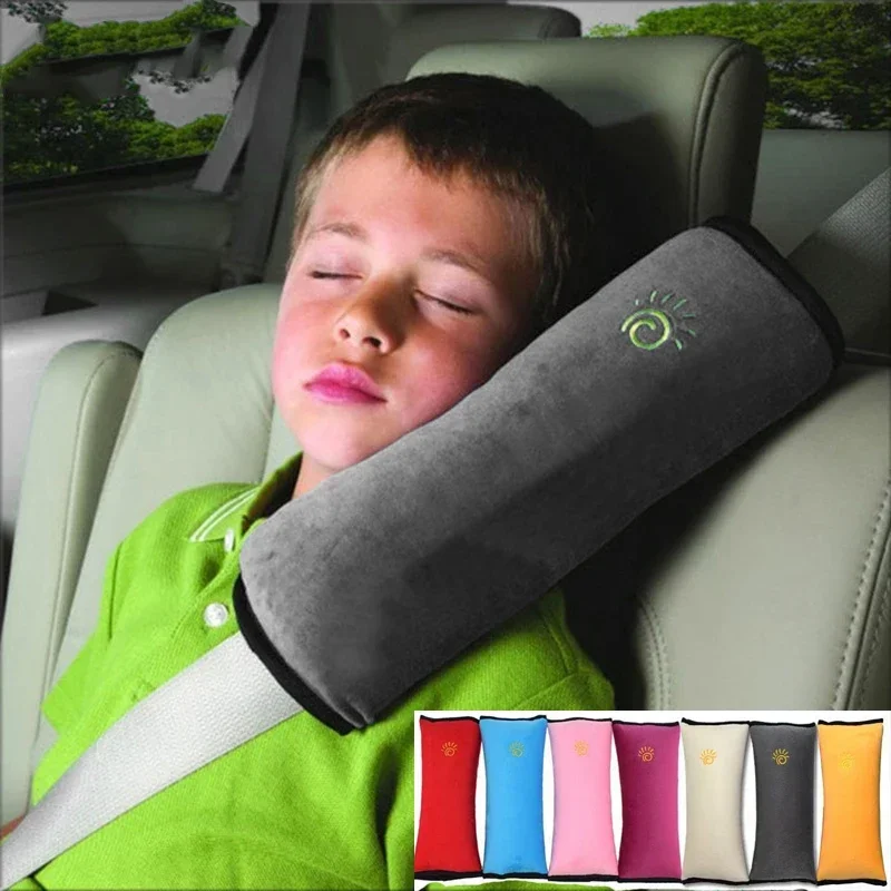 Автомобильный детский плечевой защитный чехол Автомобильный Мультяшный Плюшевый чехол для ремня безопасности Подушка Baby Baby Car Милая подушка