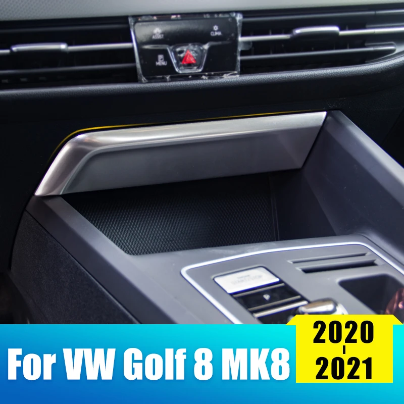 Центральное управление автомобилем USB-порт Отделка Рамы Крышка для Volkswagen VW Golf 8 MK8 2020 2021 2022 Аксессуары для укладки из нержавеющей Стали