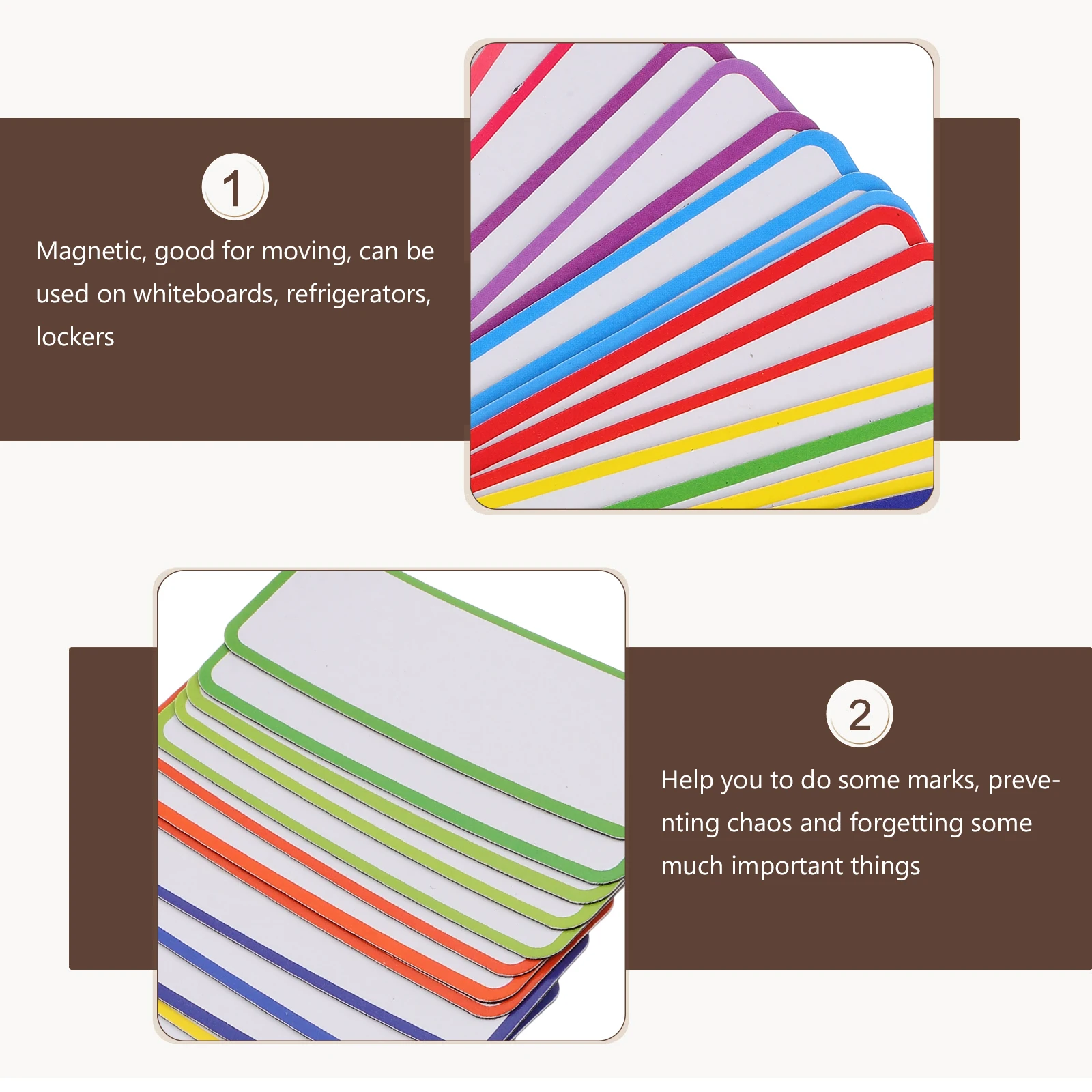 27шт Магнитных меток Рукописные наклейки на холодильник Магнитные этикетки для заметок сухого стирания Многоразовые бирки для заметок для офиса Случайный цвет