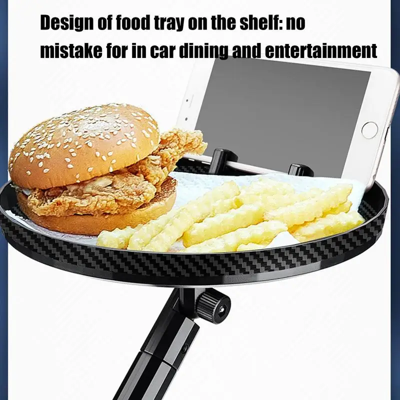 Столик с подстаканником для автомобиля, регулируемый автомобильный поднос, столик с держателем телефона, поднос для еды, напитков, телефона, закусок с поворотом на 360 градусов, автомобиль