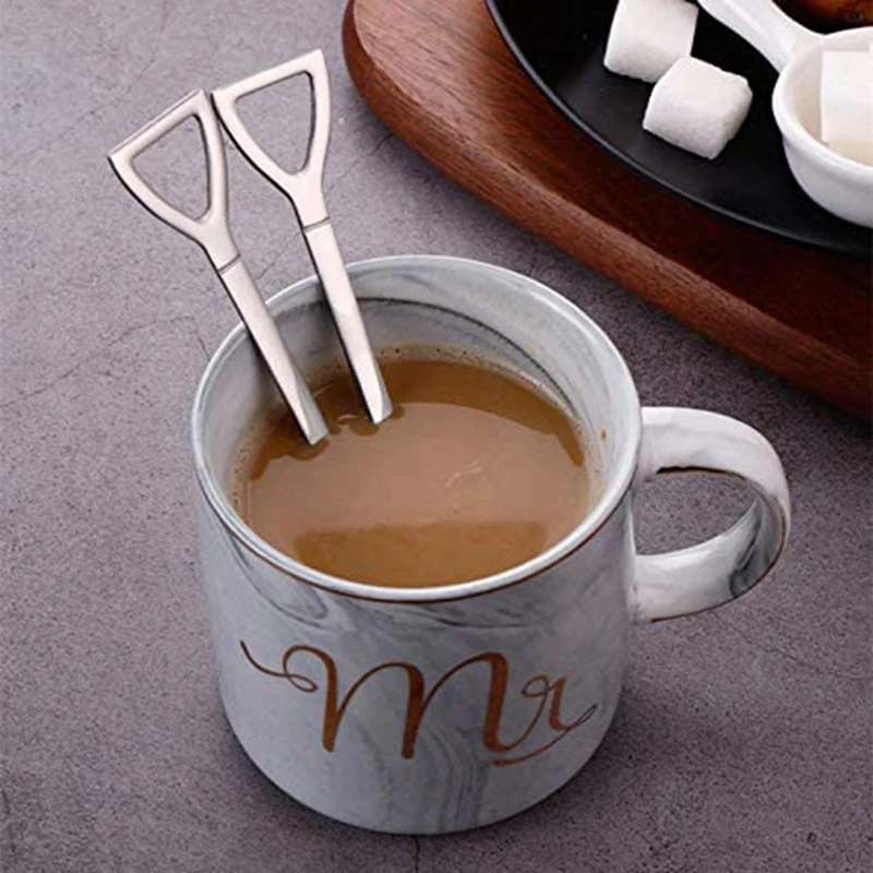 20 упаковок ложек для эспрессо в форме лопатки 4,7 дюйма, мини-кофейные ложки из нержавеющей стали, Маленькие ложечки для десерта, чая