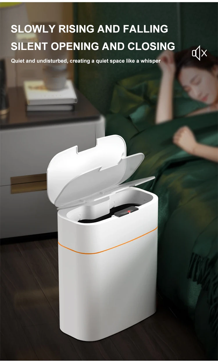 Горячая Распродажа Интеллектуальная Автоматическая Кухонная Портативная Зарядка Мусорная Пыль Пластиковый Мусорный Бак Мусорные Баки для мусора