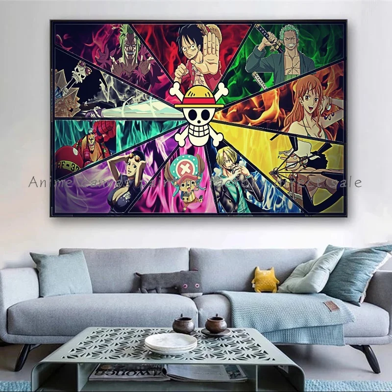 Аниме One Piece Z Персонаж Периферийный Саурон, Высококачественный Модный HD Плакат, Украшение дома, Картина на холсте, Детский подарок