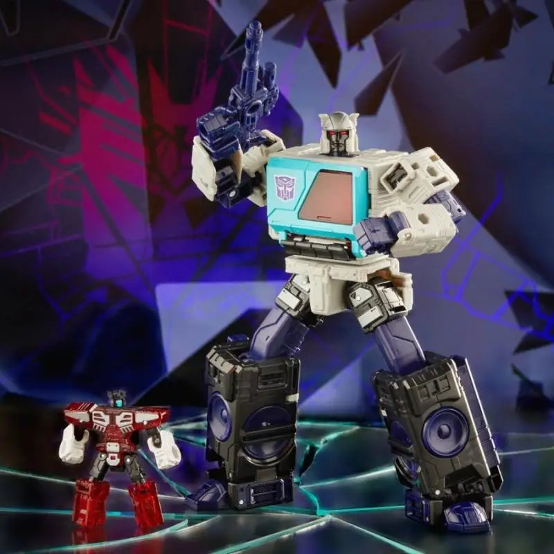 В наличии Оригинальные аниме-фигурки TAKARA TOMY Transformers Blaster Voyager из ПВХ, модели игрушек