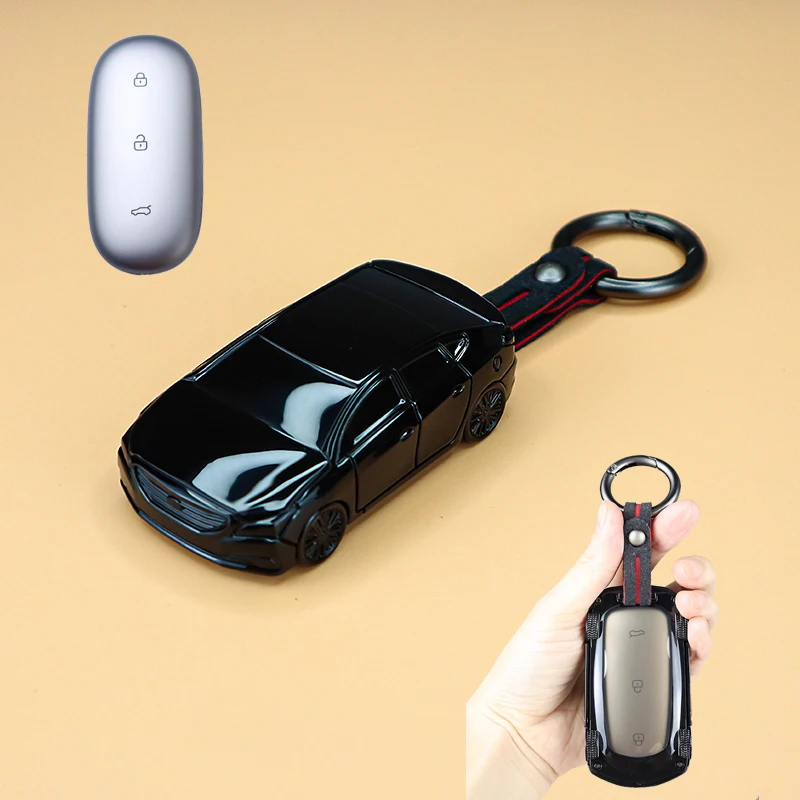 Чехол для Ключей для Стайлинга автомобилей LEADING IDEAL LiXiang Li Xiang L9 L8 L7 Auto Smart Remote Чехол Для Ключей Автомобиля Fob Сумка Брелок Корпус Держатель
