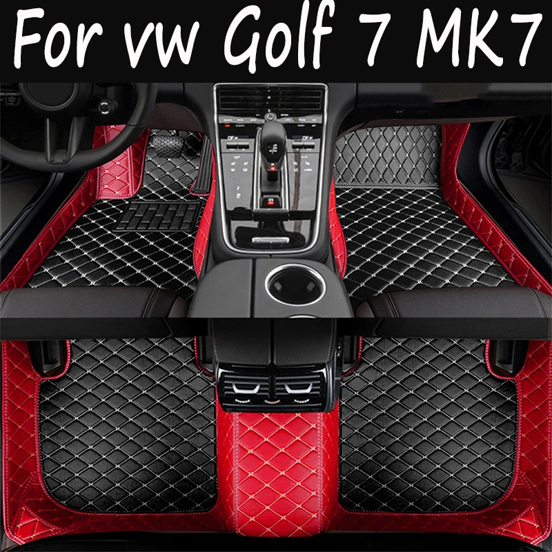Автомобильные коврики для Volkswagen vw Golf 7 MK7 2020 2019 2018 2017 2016 2015 2014 2013 Защитные чехлы для Автостайлинга салона, Ковры