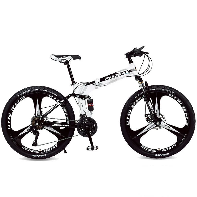 Горный 26-дюймовый велосипед с регулируемой скоростью и амортизацией, двухдисковая тормозная система для мужских и женских велосипедов
