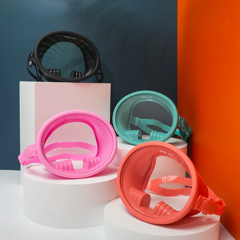 Новая водонепроницаемая и защищающая от запотевания повязка для взрослых с широким обзором, защитные очки для дайвинга из силиконового закаленного стекла в подарок
